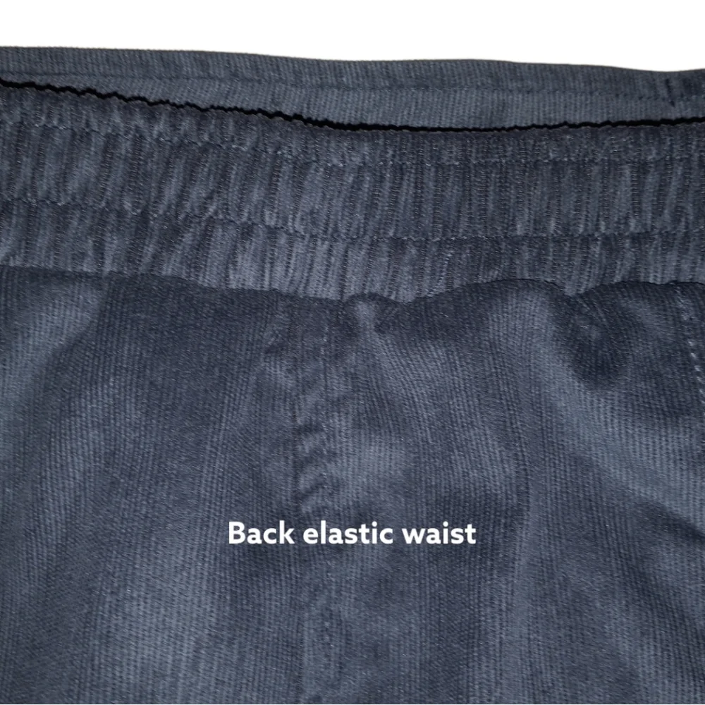 NWT Grey Corduroy Skirt Button Front Sz 10 - Picture 5 of 7